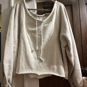 NWOT FP Movement size XL Cream Pullover Hoodie